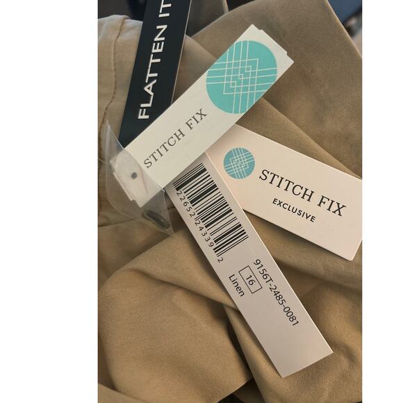 Tribal Viola Brunch Shorts, Tan, Plus Size 16, NWT - Picture 3 of 5